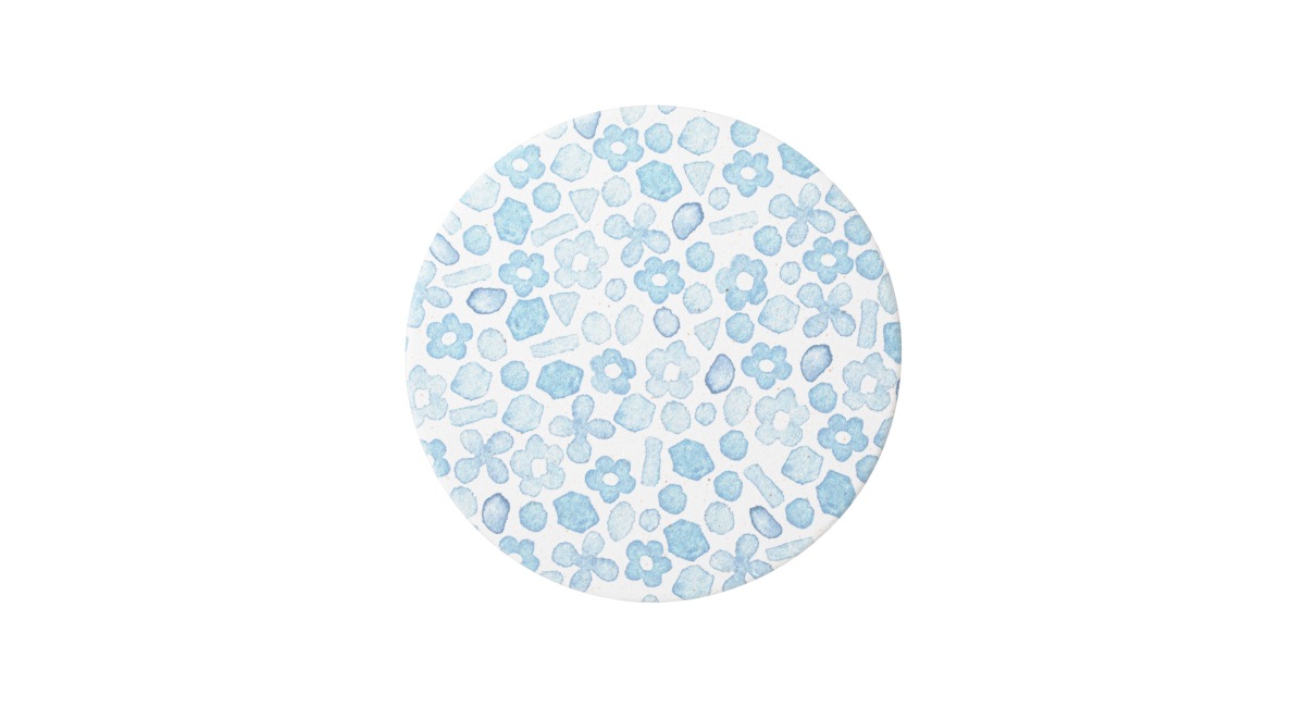 陶器珪藻土コースター ステンドフラワー