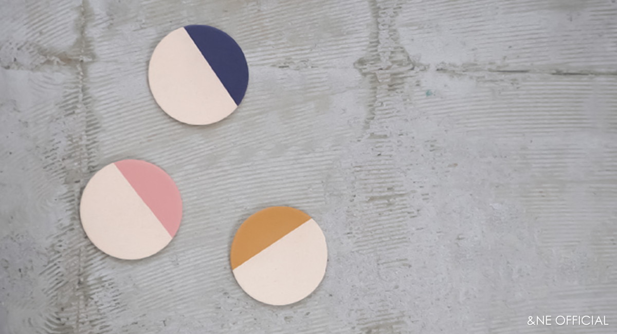 陶器珪藻土コースター WAGARA COLOR