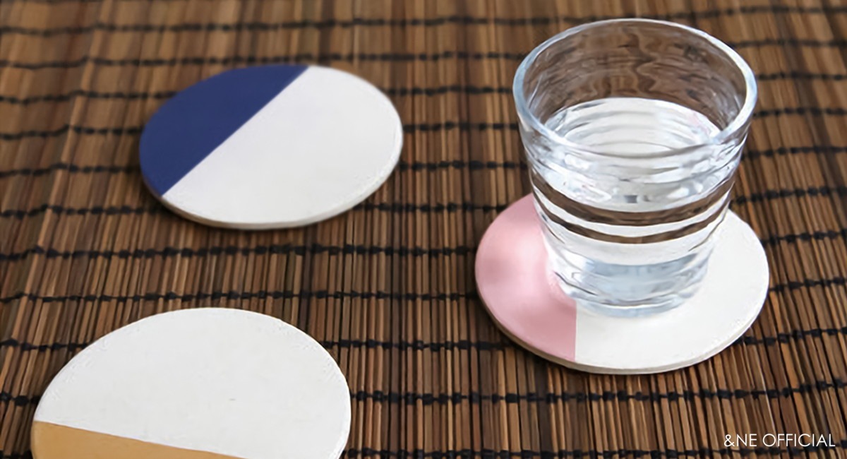 陶器珪藻土コースター WAGARA COLOR