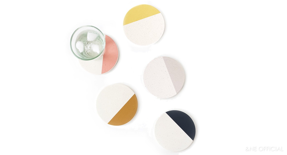 陶器珪藻土コースター WAGARA COLOR