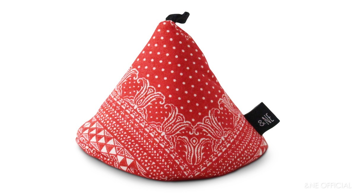 三角鍋つかみ(ペイズリー・タイダイ・HOKUO・レトロ・フラワー・ベジ)