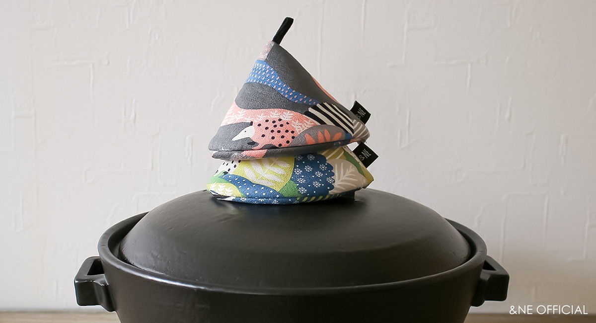 三角鍋つかみ(ダックス・ハート・くま・かくれんぼ・ボルダリング・ダイヤ・レトロドット・バナナ・アルパカ・白鳥・アヒル)