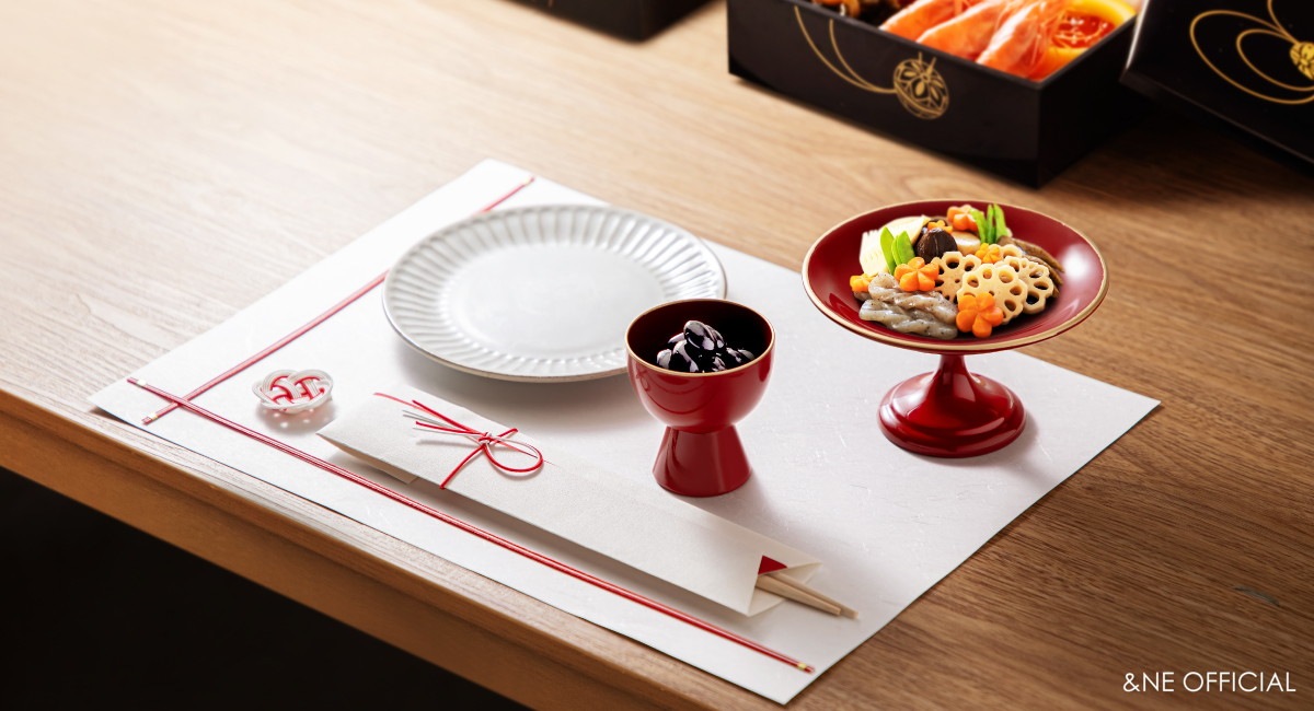 ハレとケ　飯田水引　敷紙・箸・箸置きセット