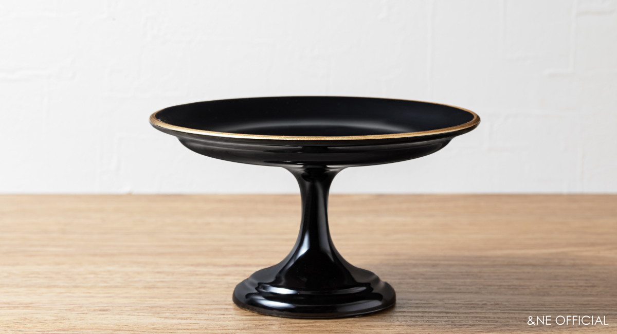 ハレとケ　越前塗り　高台祝い皿