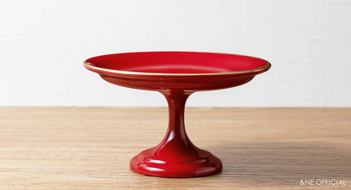 ハレとケ　越前塗り　高台祝い皿