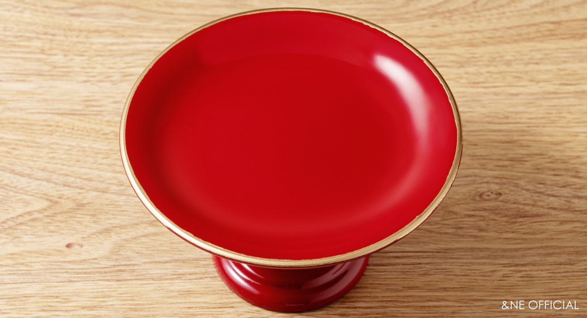 ハレとケ　越前塗り　高台祝い皿