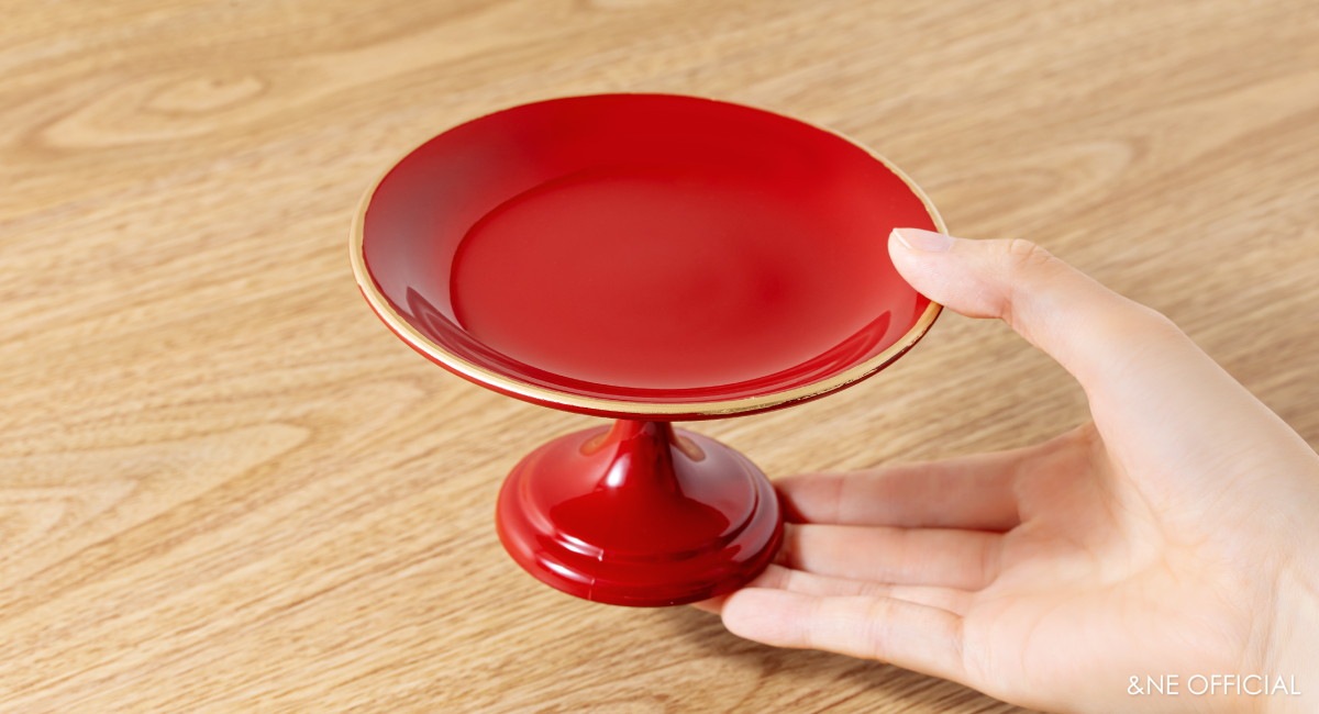 ハレとケ　越前塗り　高台祝い皿