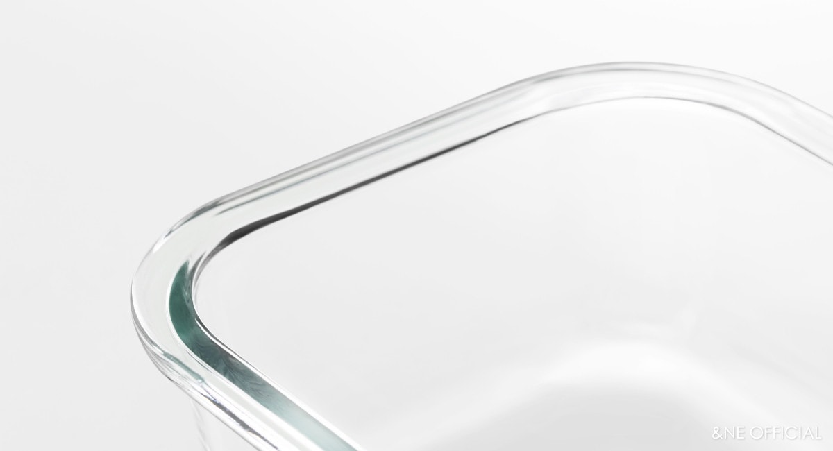 nikii 耐熱ガラス保存容器(ステンレス蓋)S ブラック