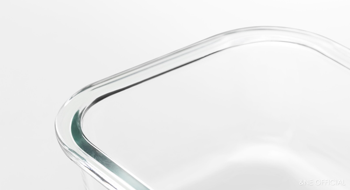 nikii 耐熱ガラス保存容器（ステンレス蓋）M ブラック