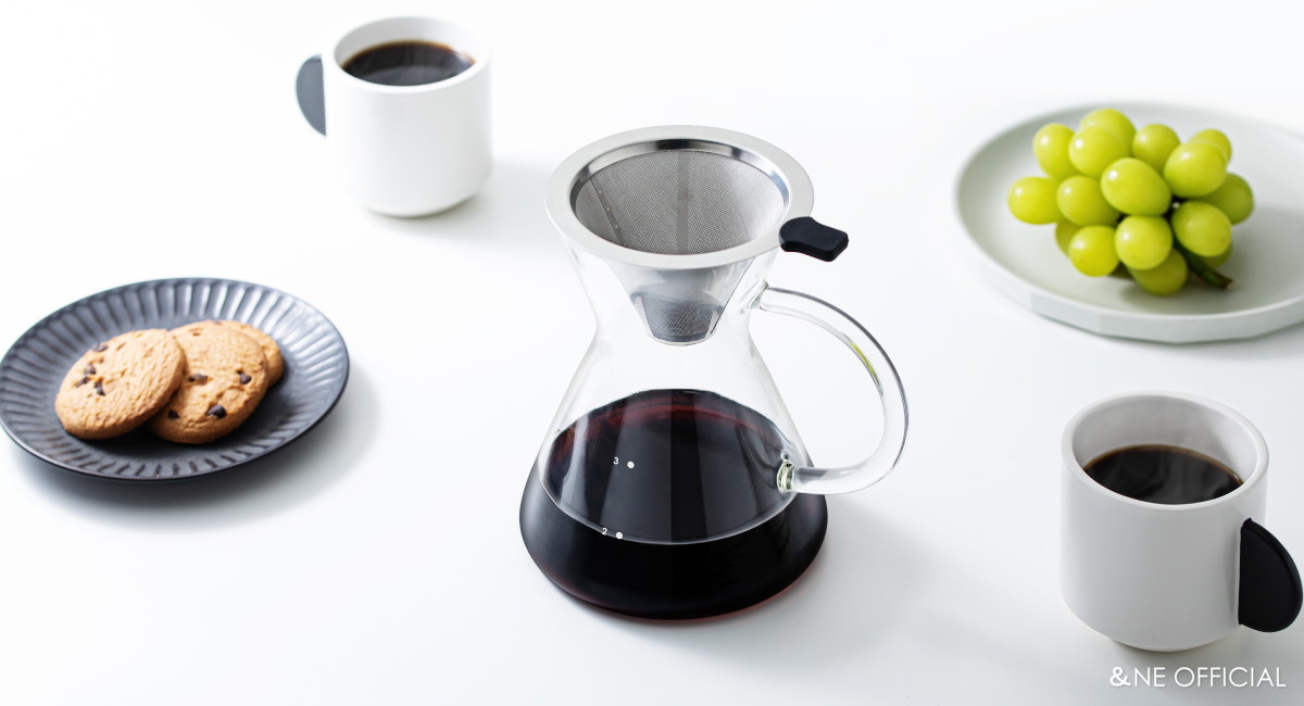 nikii cafe ガラスドリッパー＆サーバー（ステンレスフィルター付き