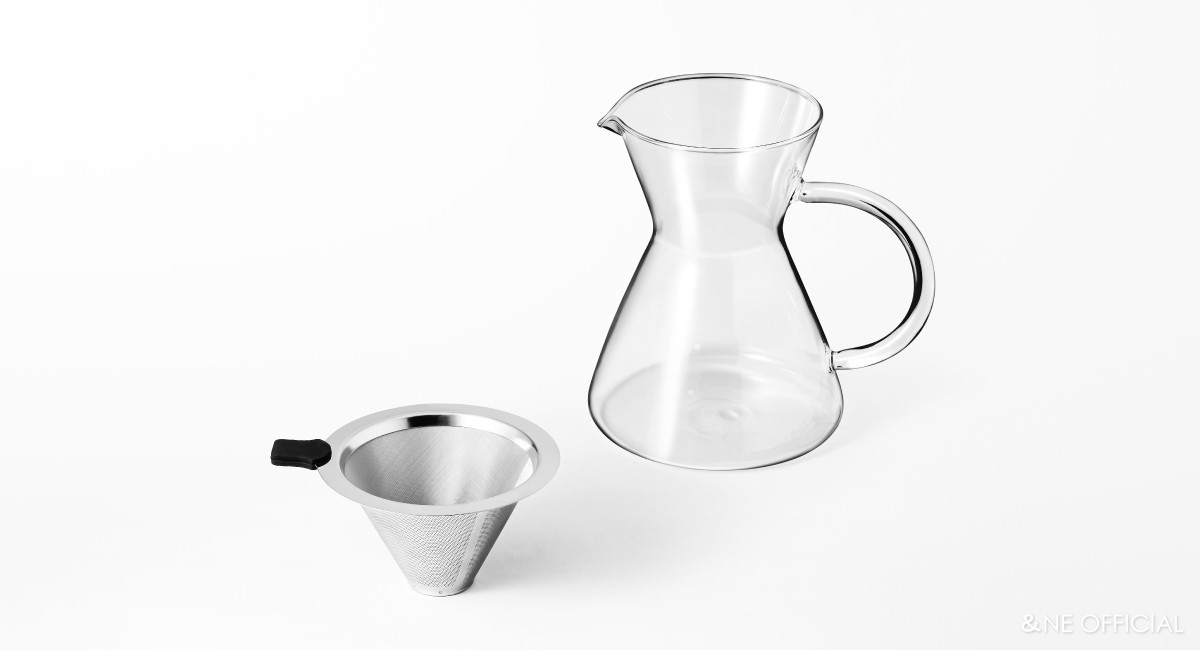 nikii cafe ガラスドリッパー＆サーバー（ステンレスフィルター付き）