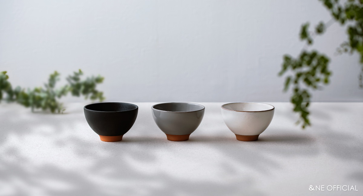 ハレとケ 美濃焼 赤土お茶碗 & 手彫り箸 ペアギフトセット