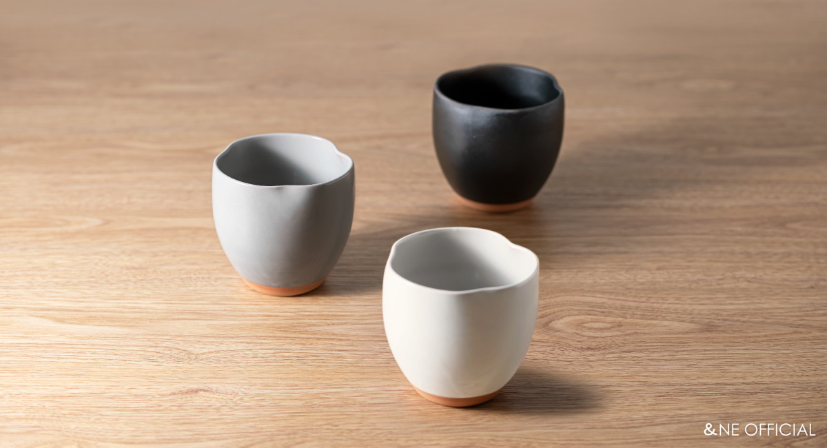 ハレとケ 美濃焼 赤土3ぺこカップ 2点セット