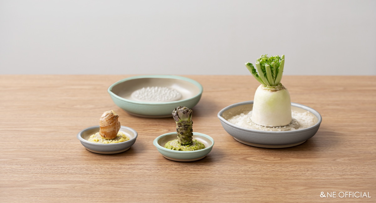 ハレとケ 石見焼 おろし器 大小ギフトセット