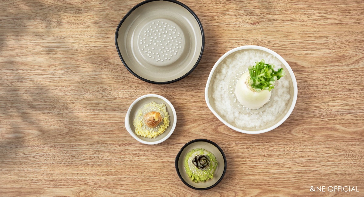 ハレとケ 石見焼 おろし器 大小ギフトセット