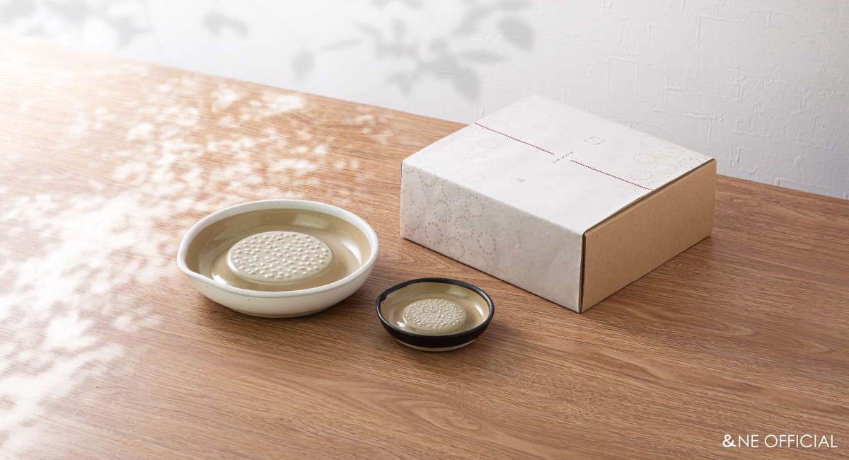 ハレとケ 石見焼 おろし器 大小ギフトセット