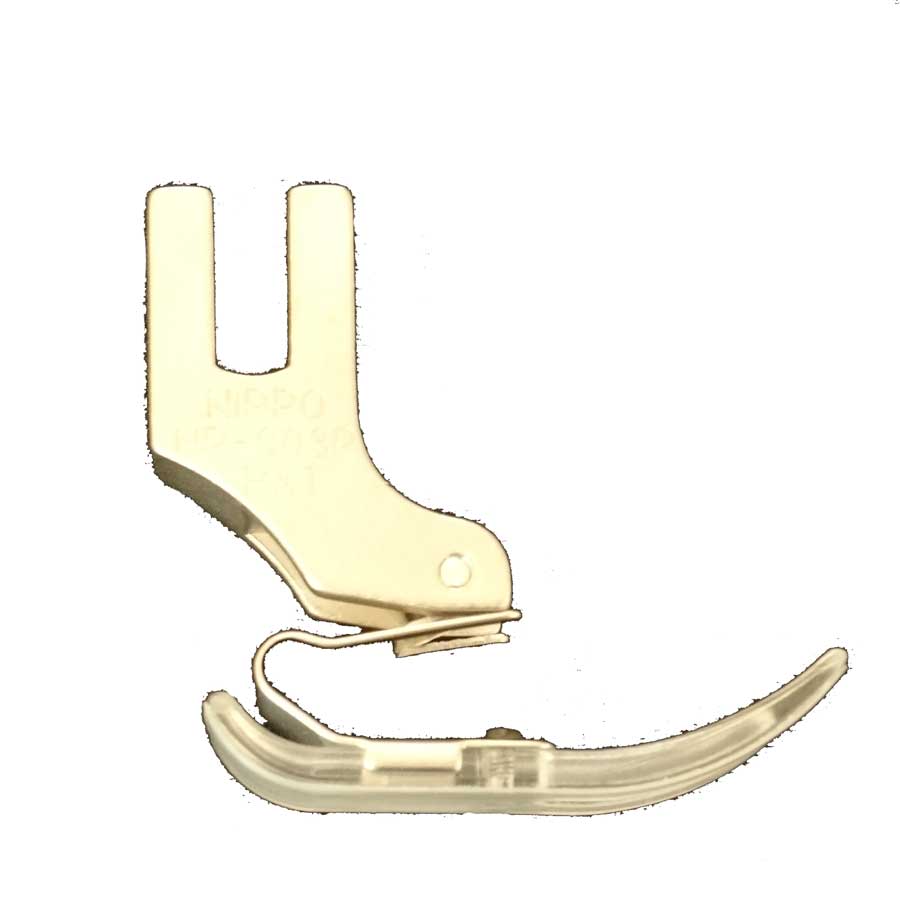 ニッポー 本縫い用透明スキー押さえ（テフロンシート貼り）【送料無料