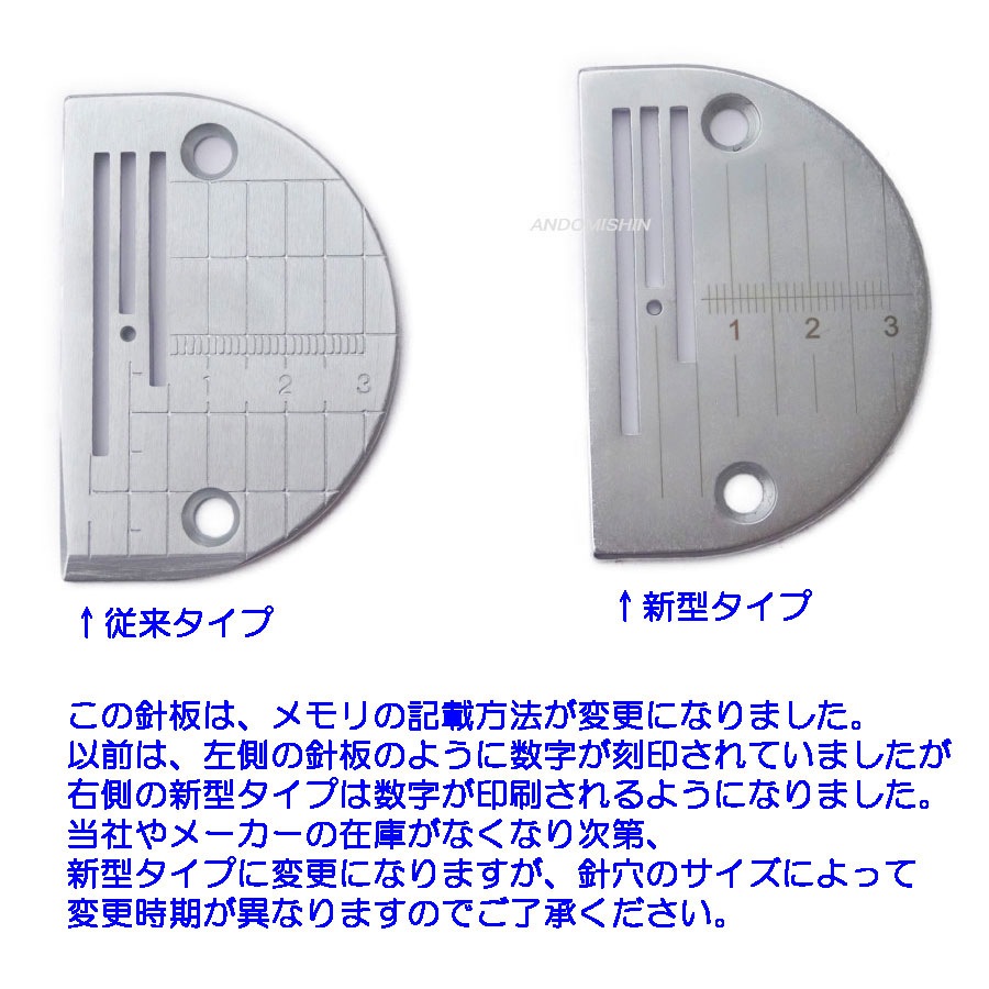 メモリ付き針板【メール便での発送OK】 | ミシン関連用品,その他関連