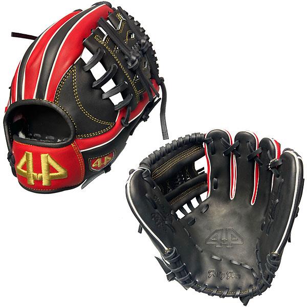 り*ー様 44モデル 硬式野球グローブ ブラック/グレー Mizuno 硬式野球グローブ 黒