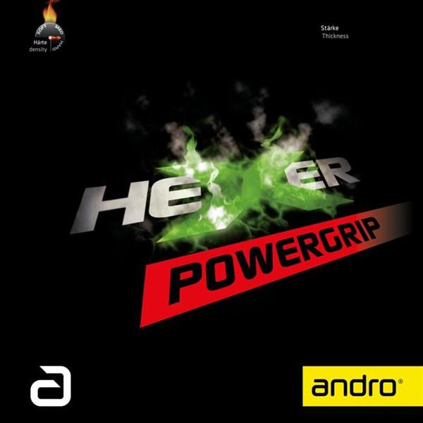 andro（アンドロ）　112297　BLK　卓球　裏ソフトラバー HEXER POWERGRIP（ヘキサーパワーグリップ）　BLK　19SS