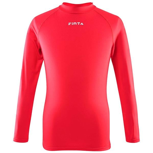フィンタ（FINTA）　FTW7028　071　レッド　サッカー　ジュニア ハイネック インナーシャツ　20SS
