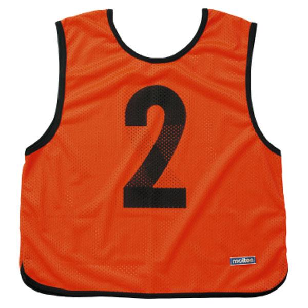 ナンバー付きビブス モルテン 赤 40枚セット11から50番まで連番 ビブス【