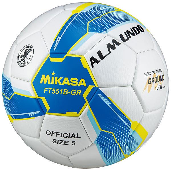 ミカサ（MIKASA）　FT551BGRSBY  サッカー  ボール  検定球 ALMUNDO 5号球 土用  22SS