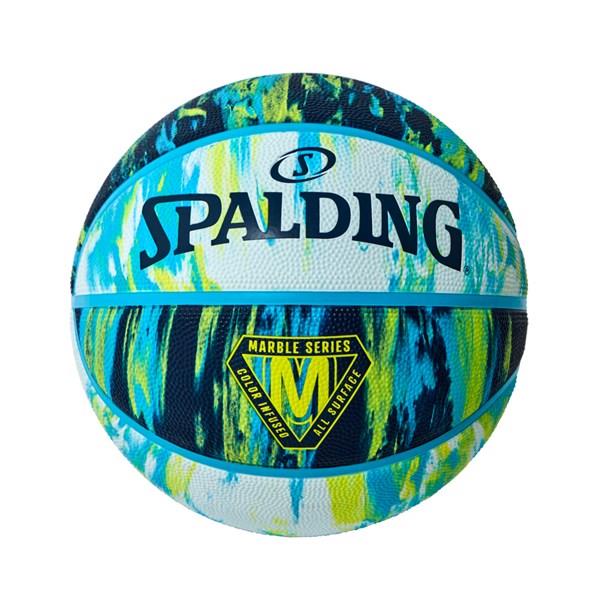 スポルディング （SPALDING）　84-803J　バスケットボール　ボール　マーブル ブルー×イエロー 7号球　22FW