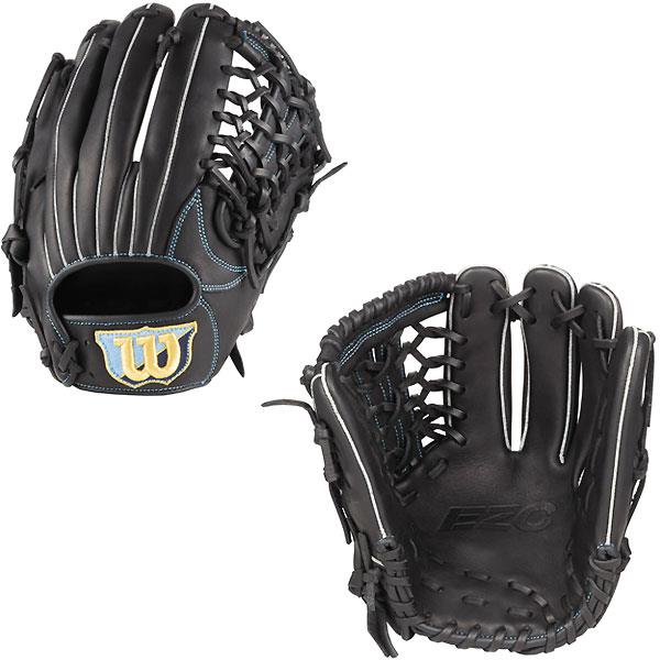 Wilson（ウイルソン）　WBW101215  BLK　野球　軟式  グラブ EZC ユーティリティ用 右投げ 23SS