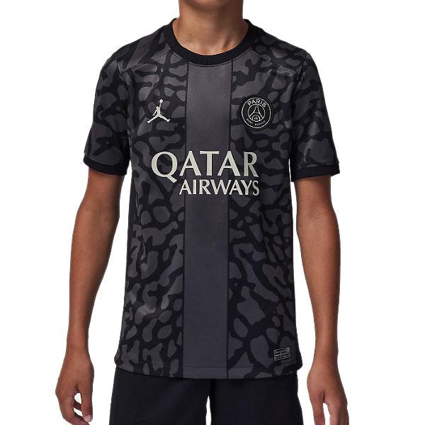 ナイキ（NIKE）　DX9852  069　サッカー　ジュニア  パリ・サンジェルマン PSG 2023/24 スタジアム サード Dri-FIT ジョーダン サッカーユニフォーム  23FA