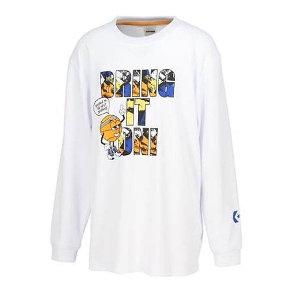 CONVERSE（コンバース）　CB432357L  1100　バスケットボール  ジュニア  JR プリント ロングスリーブTシャツ　23FW