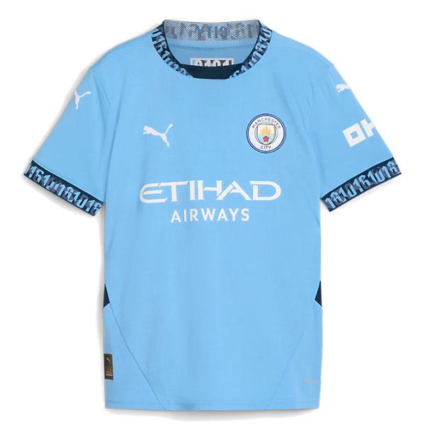 ＜ネコポス発送＞ PUMA（プーマ）　775078  01　サッカー  ジュニア  マンチェスターシティ FC 2024-25 ホーム S/S レプリカユニフォーム  24Q2