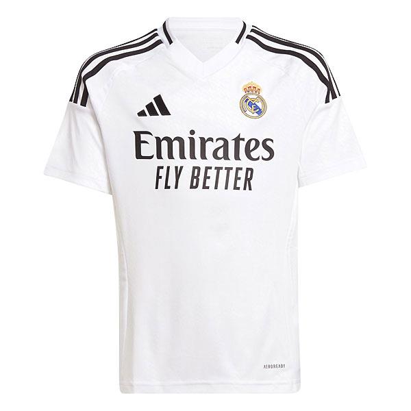 ＜ネコポス発送> adidas（アディダス）　JNO01  IT5186　サッカー　ジュニア  レプリカシャツ　レアル･マドリード ホーム レプリカ ユニフォーム  24Q3