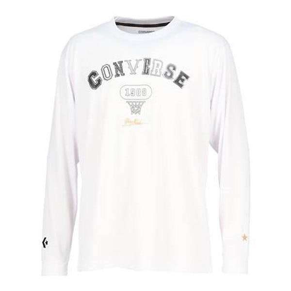 ＜ネコポス発送＞ CONVERSE（コンバース）　CBG242354L  1100　バスケットボール  ロゴプリント ロングスリーブTシャツ　24FW