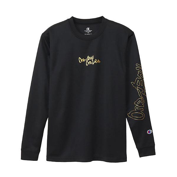 ＜ネコポス発送＞ Champion（チャンピオン）  CKAB410  981　バスケットボール　ジュニア  ロゴプリント ロングスリーブ Tシャツ　24FW