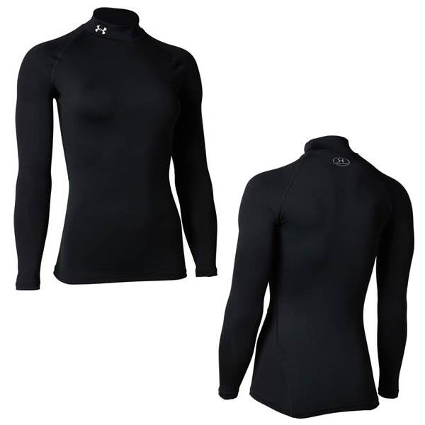 アンダーアーマー（UNDER ARMOUR）　1358605　001　マルチSP　アンダーウエア　レディース　UA ヒートギア コンプレッション ロングスリーブ モック　20FW