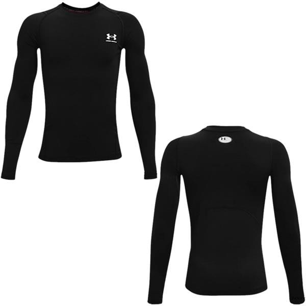 ＜ネコポス発送＞ アンダーアーマー（UNDER ARMOUR）　1361731　001　マルチSP　アンダーウエア　ジュニア　UA ヒートギアアーマー ロングスリーブ シャツ　22SS