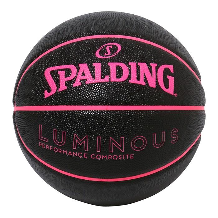 SPALDING（スポルディング）　77-895J　バスケットボール　ルミナス コンポジット ブラック×ピンク 5号球　24FW
