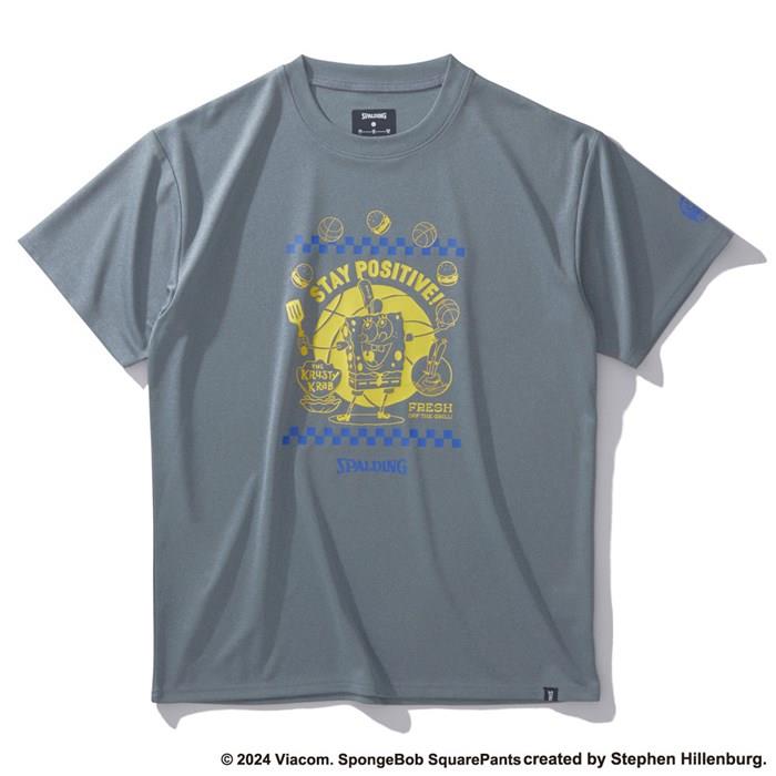 ＜ネコポス発送＞ SPALDING（スポルディング）　SMT24141S　1800　バスケットボール　Tシャツ スポンジ・ボブ フレッシュ オフ ザ グリル　24FW