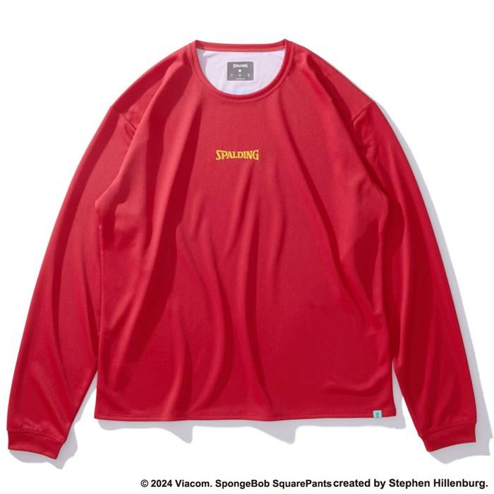 ＜ネコポス発送＞ SPALDING（スポルディング）　SMT24145S　5900　バスケットボール　ロングスリーブTシャツ パトリック スター ビッグフェイス　24FW