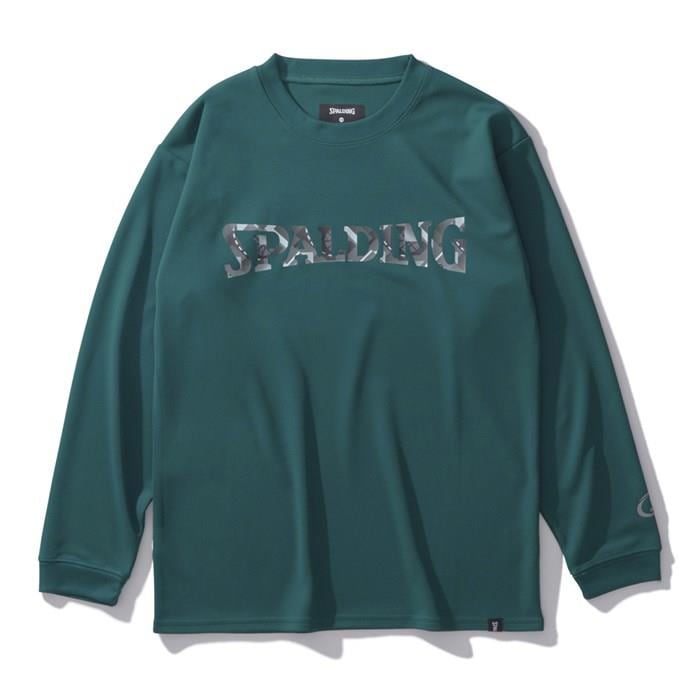 ＜ネコポス発送＞ SPALDING（スポルディング）　SJT24157　2700　バスケットボール　ジュニア ロングスリーブTシャツ ジオメトリック ロゴ　24FW