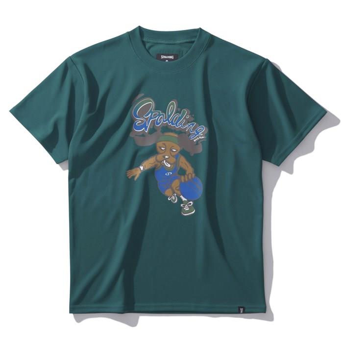 ＜ネコポス発送＞ SPALDING（スポルディング）　SJT24162　2700　バスケットボール　ジュニア Tシャツ ビーグル レッツ プレイ フープス　24FW