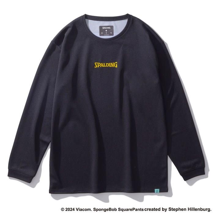 ＜ネコポス発送＞ SPALDING（スポルディング）　SJT24170S　1000　バスケットボール　ジュニア ロングスリーブTシャツ パトリック スター ビッグフェイス　24FW