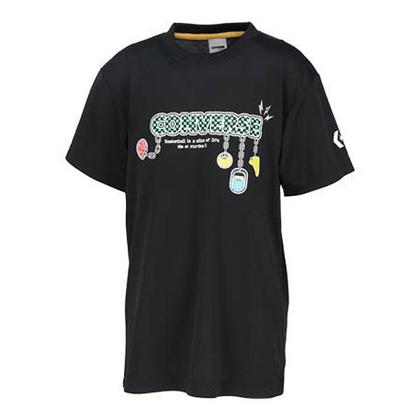 ＜ネコポス発送＞ CONVERSE（コンバース）　CB451355  1911　バスケットボール　ジュニア  プリントTシャツ  25SS
