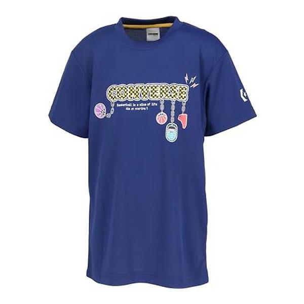 ＜ネコポス発送＞ CONVERSE（コンバース）　CB451355  2800  バスケットボール　ジュニア  プリントTシャツ  25SS