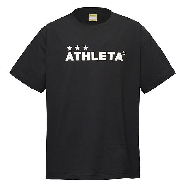 ＜ネコポス発送＞ アスレタ（ATHLETA）　03398J  BLK　サッカー　フットサル　ジュニア  プラクティスシャツ  Jr ドライフェザー プラTシャツ  25SS