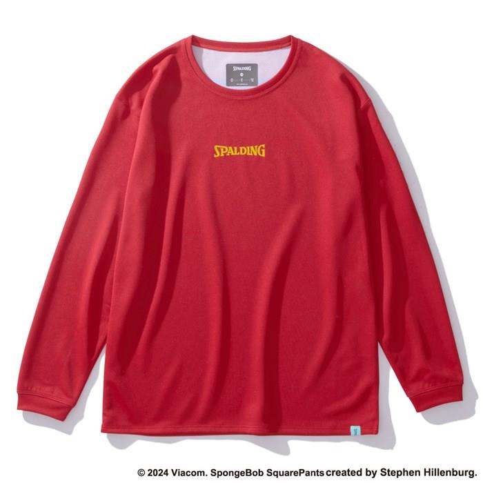 ＜ネコポス発送＞ SPALDING（スポルディング）　SJT24170S　5900　バスケットボール　ジュニア ロングスリーブTシャツ パトリック スター ビッグフェイス　24FW