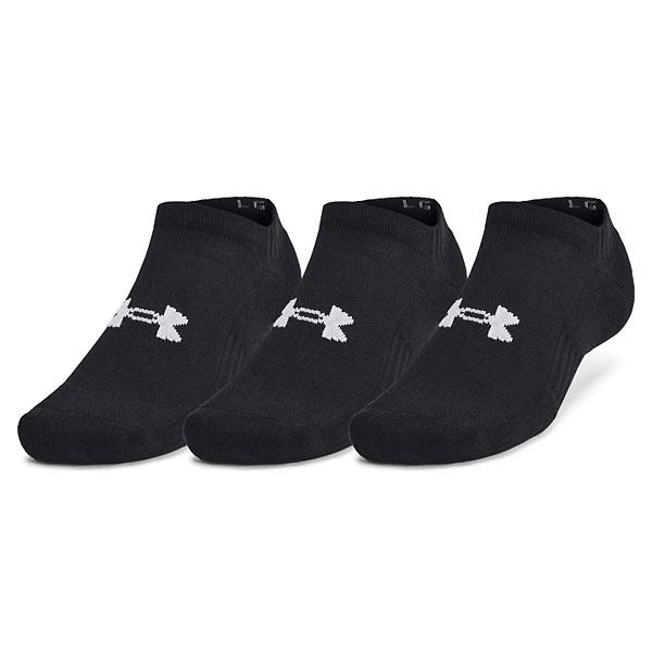 アンダーアーマー（UNDER ARMOUR）　1386313  001　マルチSP　トレーニング コットン ノーショー ソックス 3足組　25SS