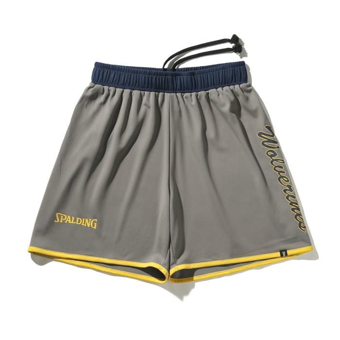 ＜ネコポス発送＞ SPALDING（スポルディング）　SMP25029M　8800　バスケットボール　ミシガン ウルバリンズ クラシック ロゴ プラクティスパンツ　25SS