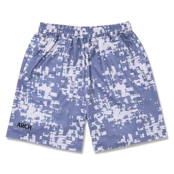＜ネコポス発送＞ ARCH（アーチ）　B125111  PPL　バスケットボール　プラクティスパンツ  grid faded shorts  25SS
